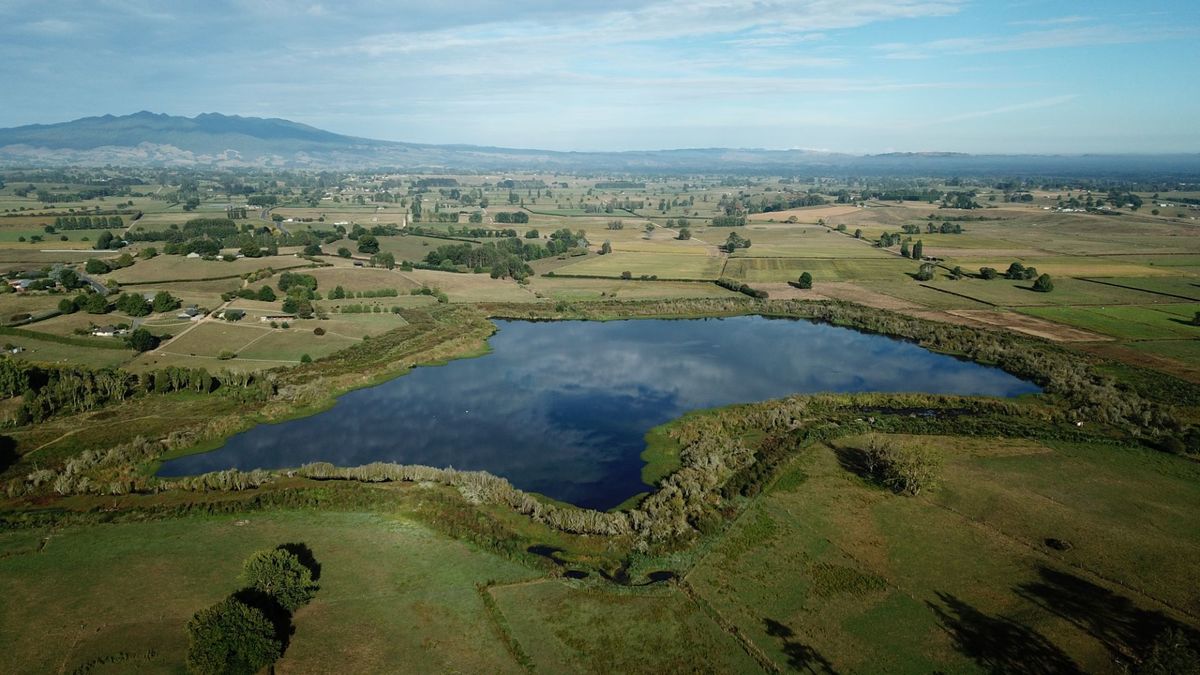 Lake Ruatuna Drone image