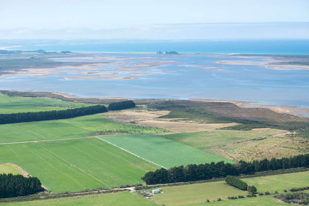 Waituna farming and lagoon