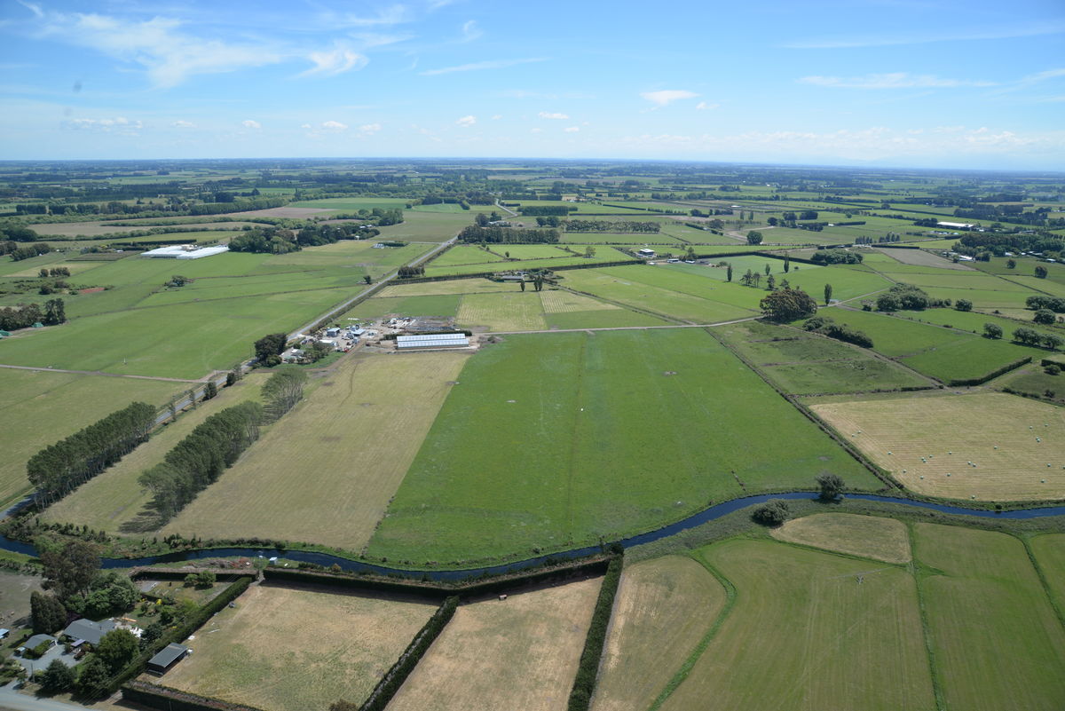LII flowing through farmland