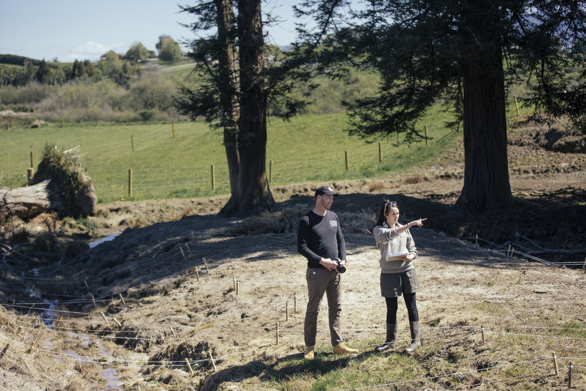 Matt & Rose at Hydroseeding