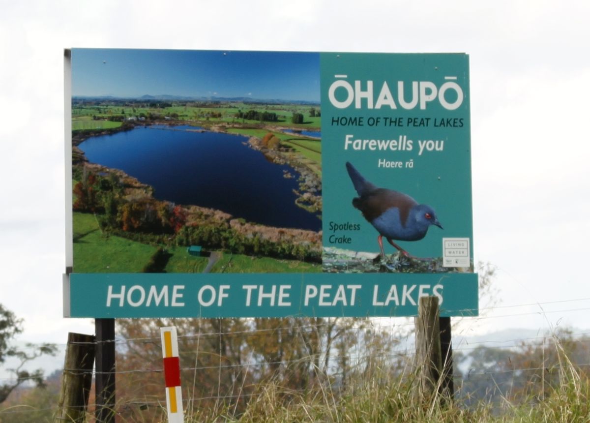 ohaupo sign with crake