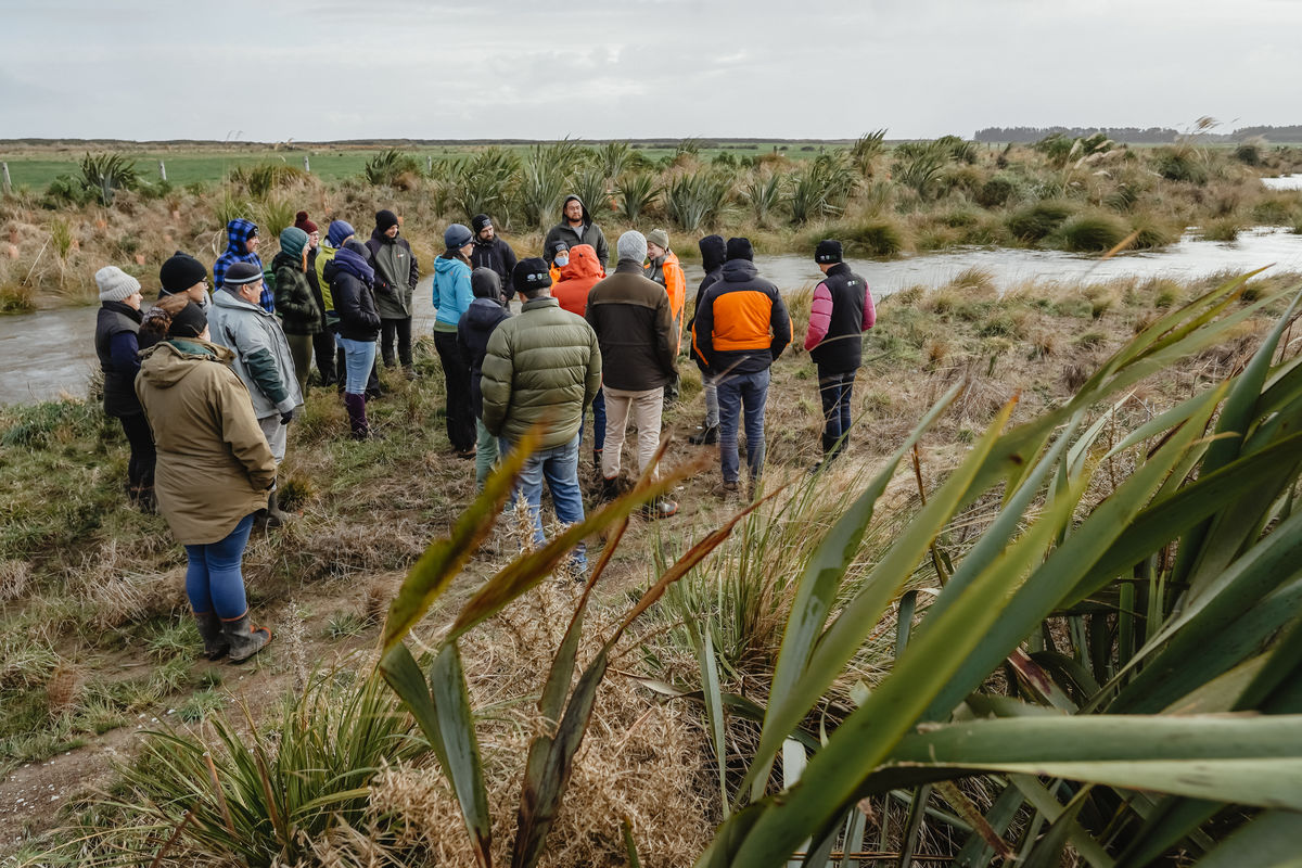 Viewing Waituna Creek Living Water hui Invercargill 2022