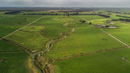 Drone image of Waituna creek