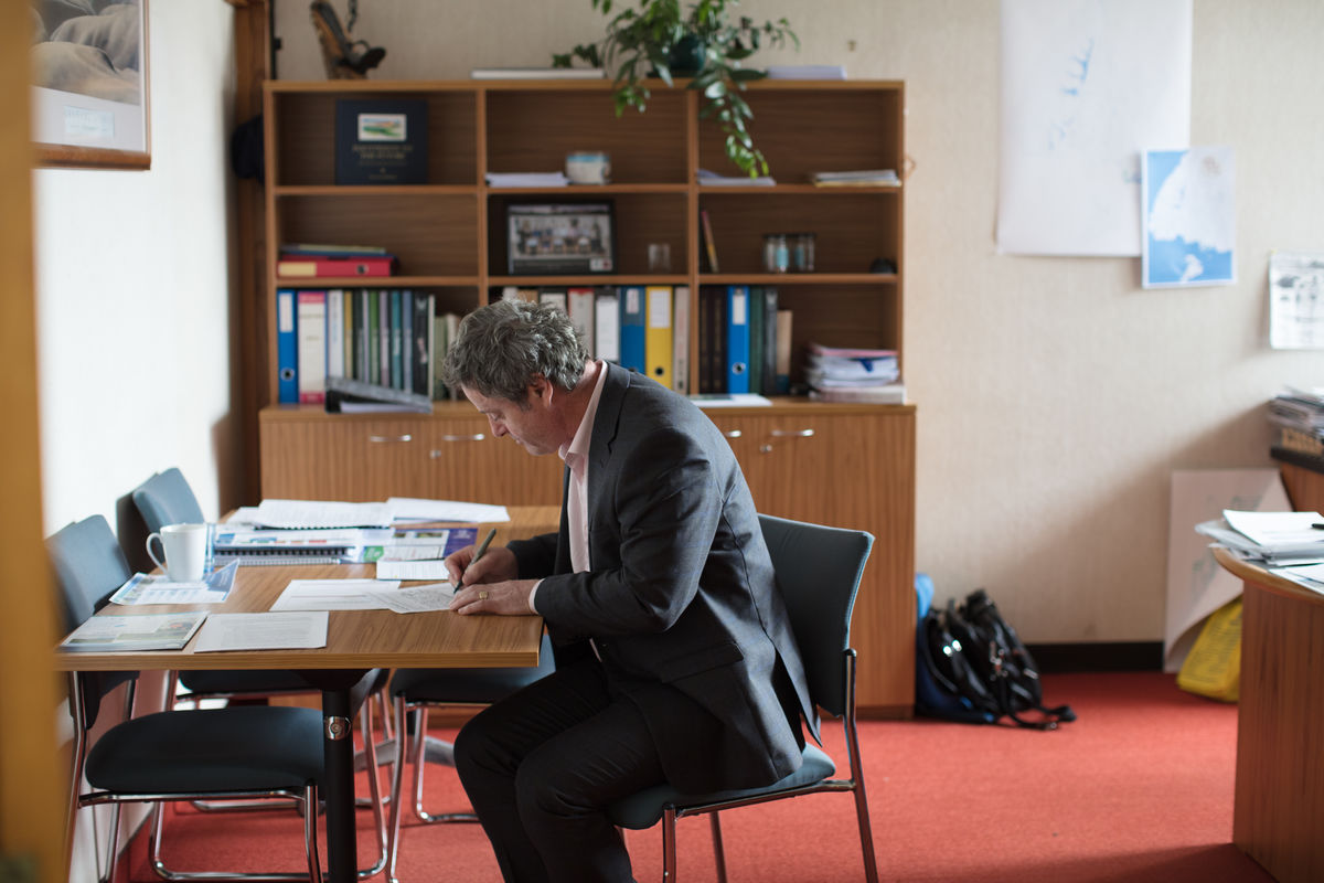 Jono Streat in his office